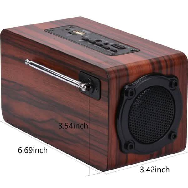 Portable Retro Wooden Wireless Bluetooth 4.2 Speaker DailySale