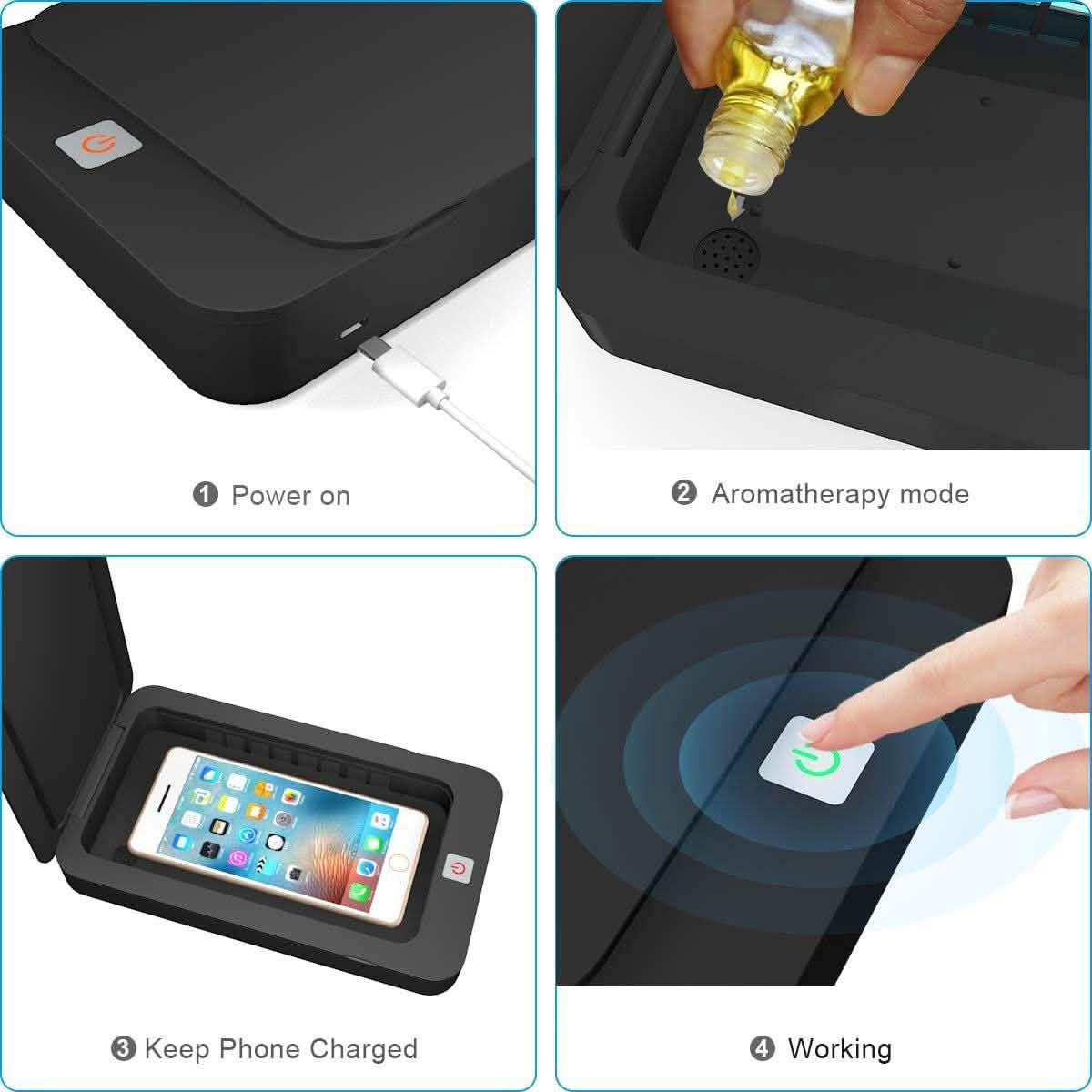 Portable Smart Mobile Phone Cleaner Device with Aromatherapy Function DailySale