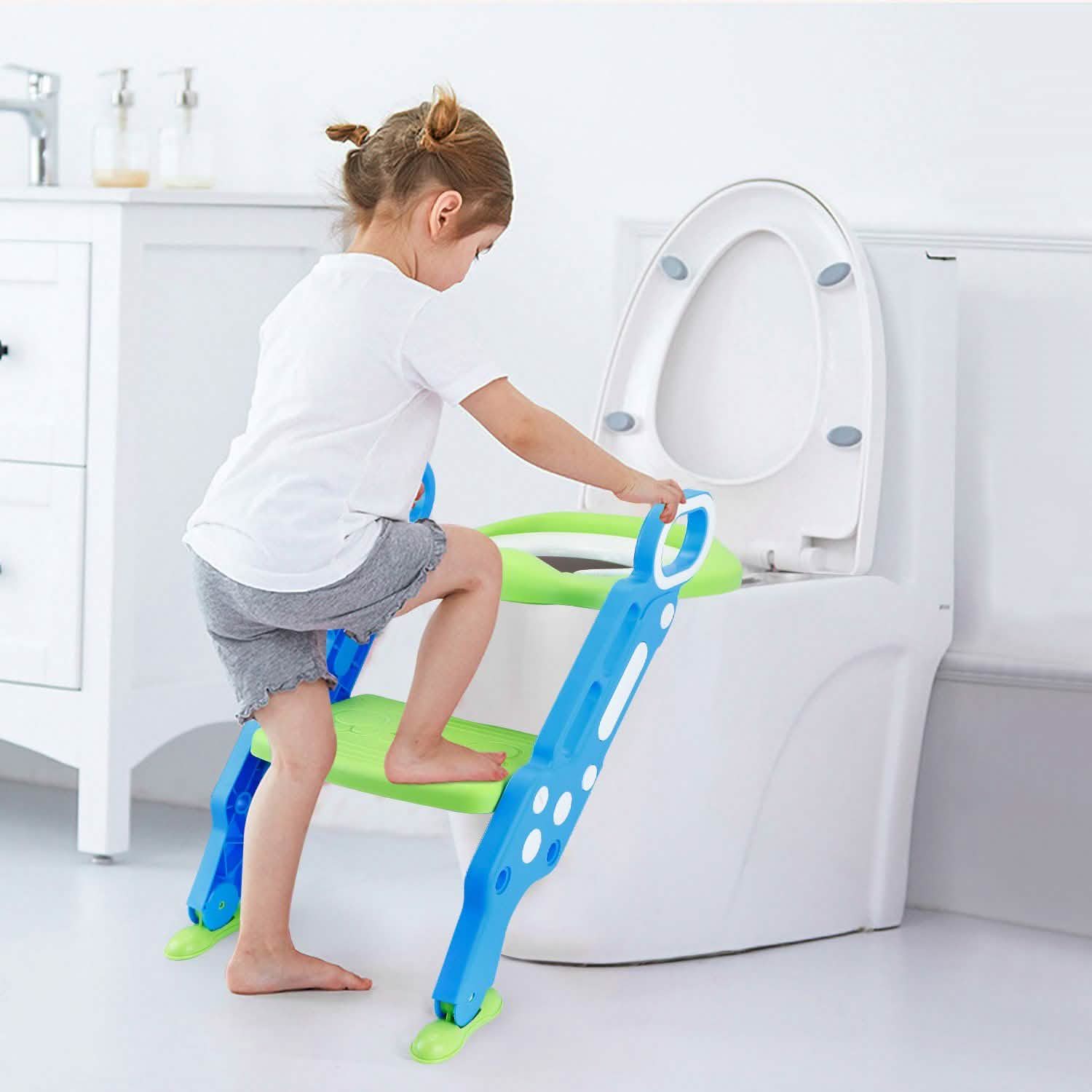 Potty Training Toilet Seat with Steps DailySale