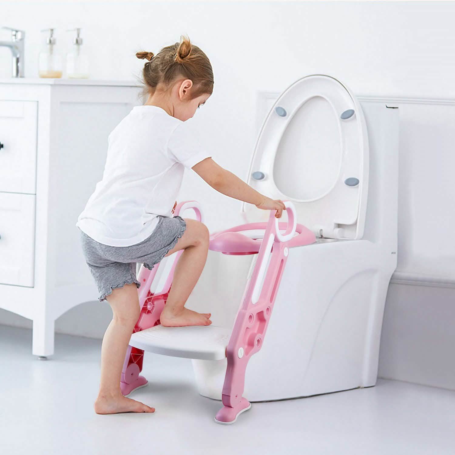Potty Training Toilet Seat with Steps DailySale