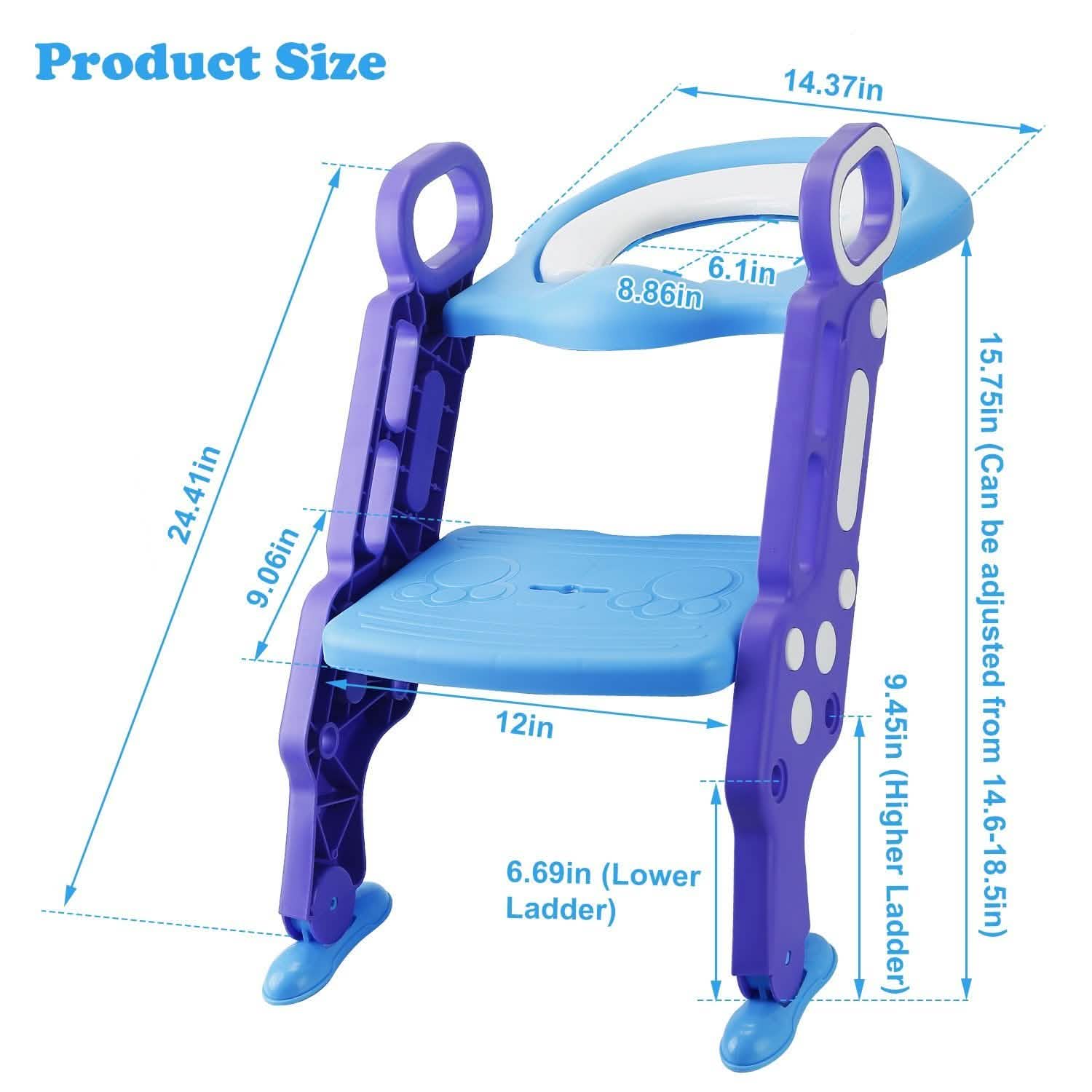 Potty Training Toilet Seat with Steps DailySale