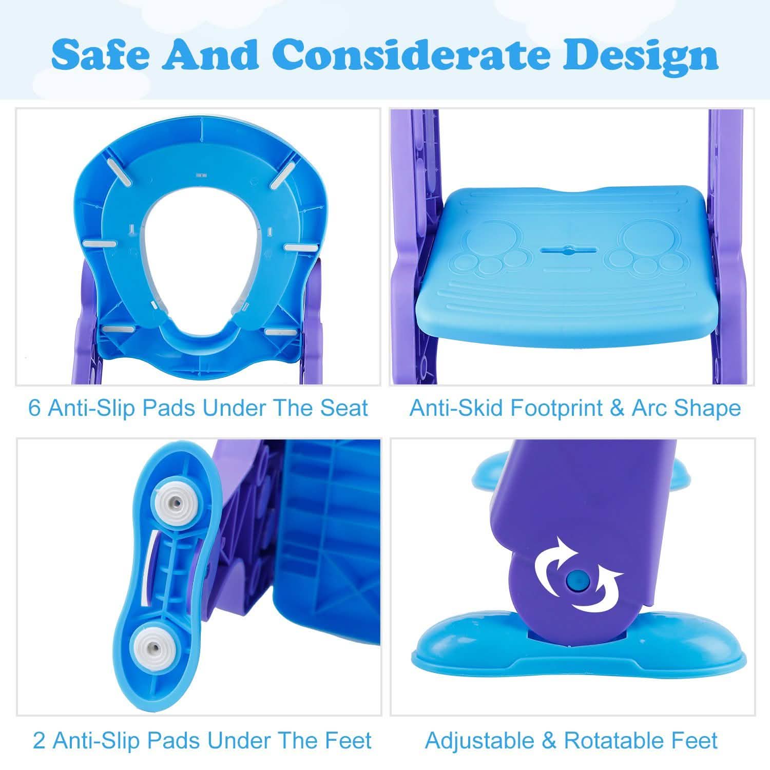Potty Training Toilet Seat with Steps DailySale