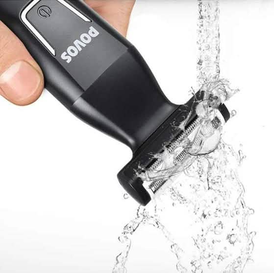 Povos Cordless 5-in-1 Beard Trimmer Body Groomer Style and Detail Kit DailySale
