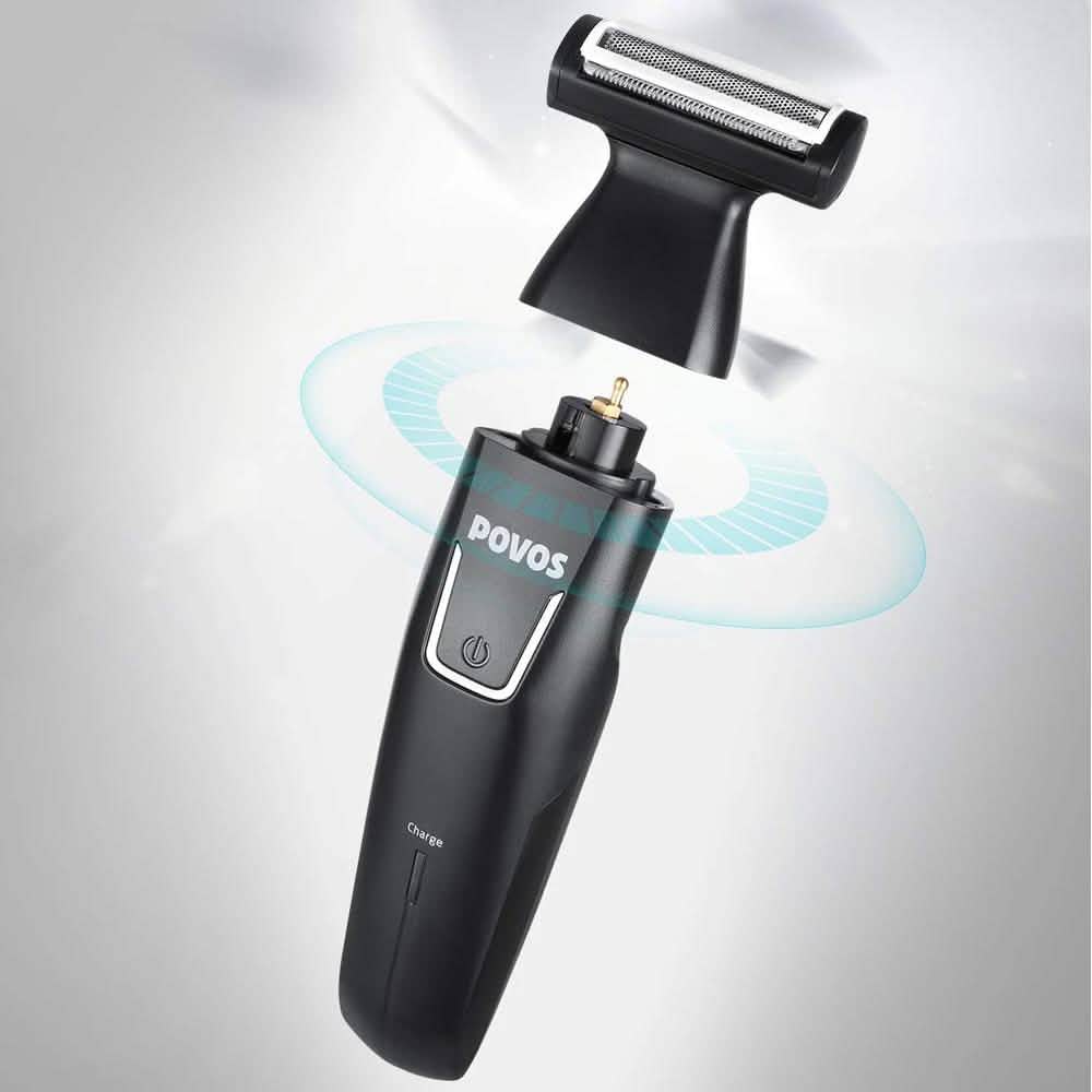 Povos Cordless 5-in-1 Beard Trimmer Body Groomer Style and Detail Kit DailySale