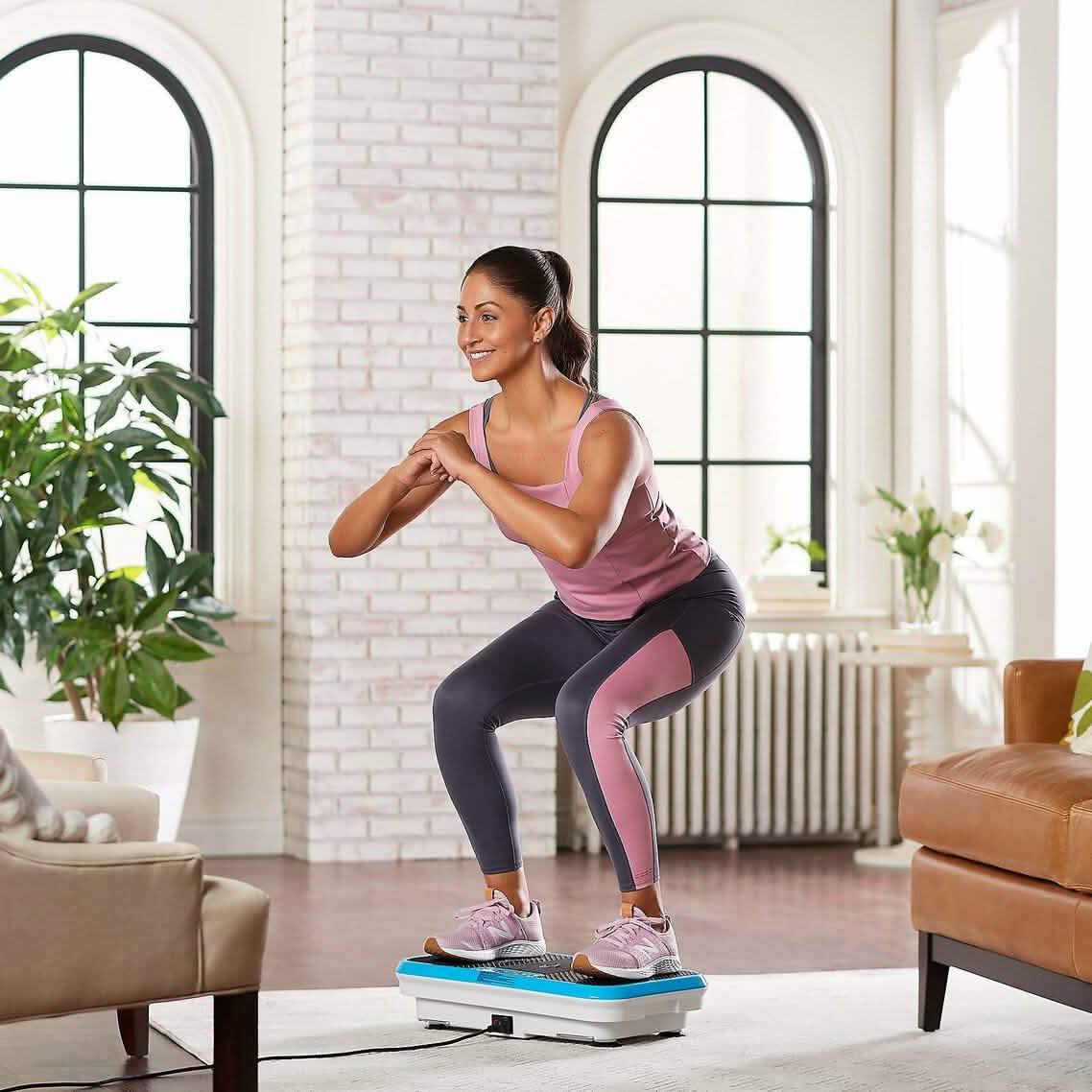 PowerFit Elite Vibration Platform with Exercise Bands and Mat (Refurbished) DailySale