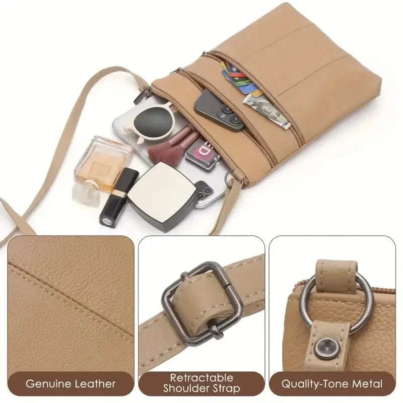 Premium Leather Organizer Purse Women's Handbag Travel Bag DailySale