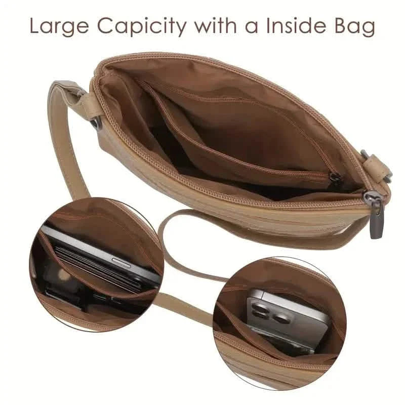 Premium Leather Organizer Purse Women's Handbag Travel Bag DailySale