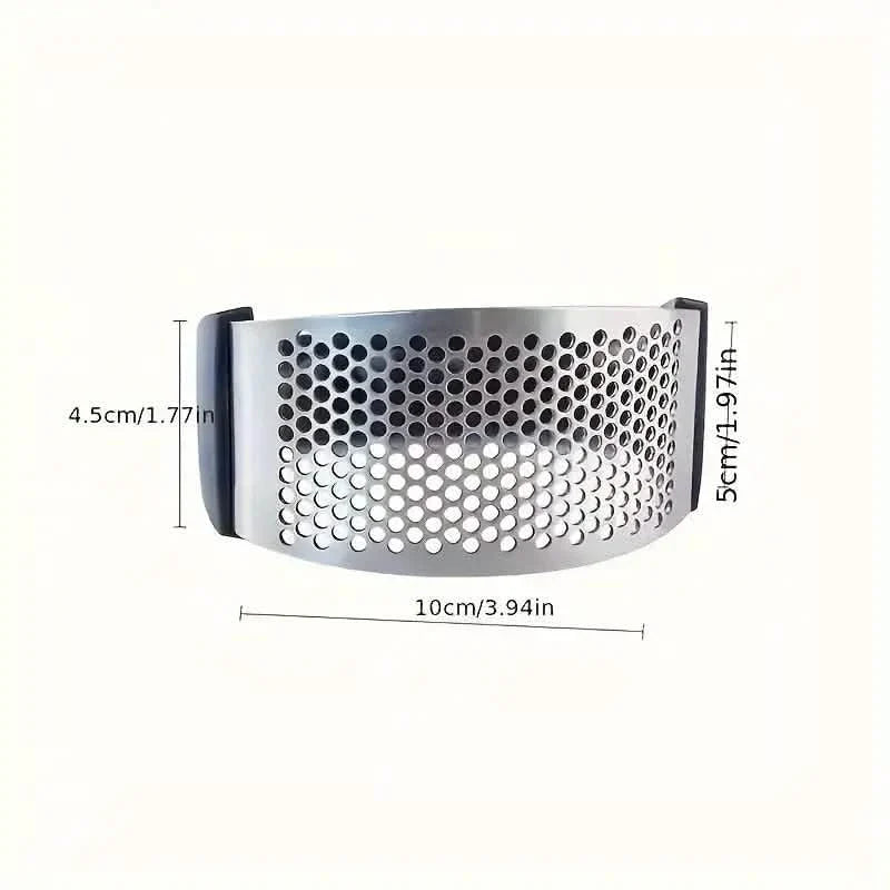 Premium Stainless Steel Garlic Rocker Press - Compact, Durable, and Rust-Resistant Kitchen Gadget DailySale
