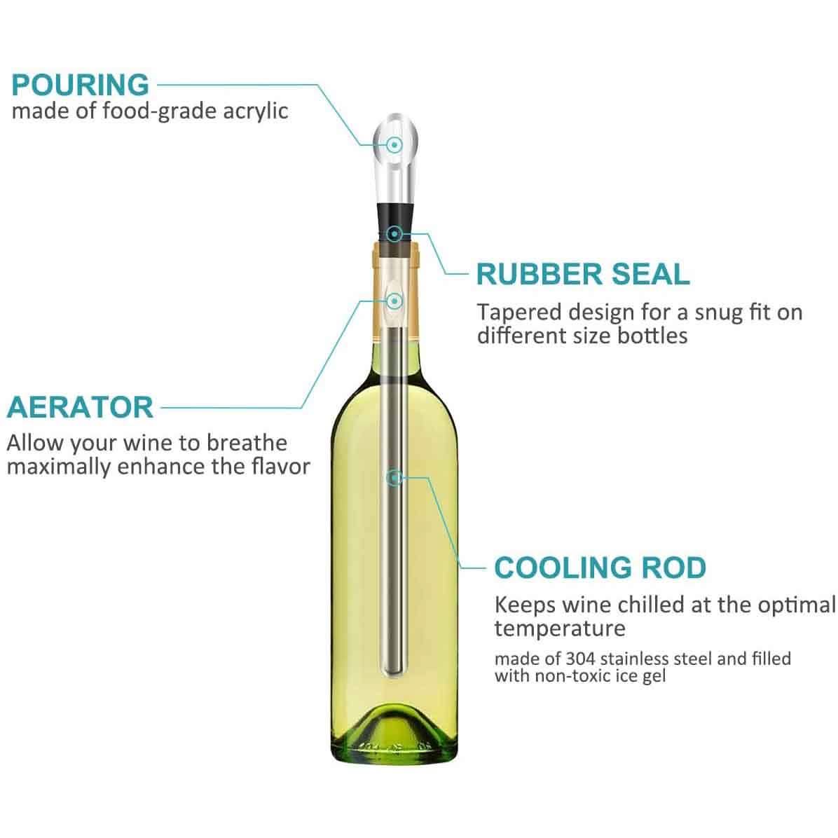 Prep by New Domaine Wine Chilling Stick and Aerator DailySale