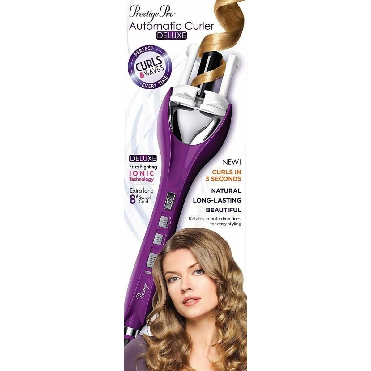 Prestige Pro Automatic Curler Deluxe with Ionic Technology DailySale