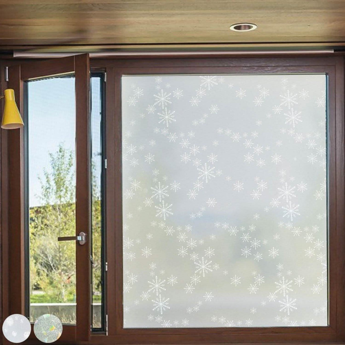 Privacy Window Film Sun Blocking Non-Adhesive Anti UV Window Sticker - Assorted Styles DailySale