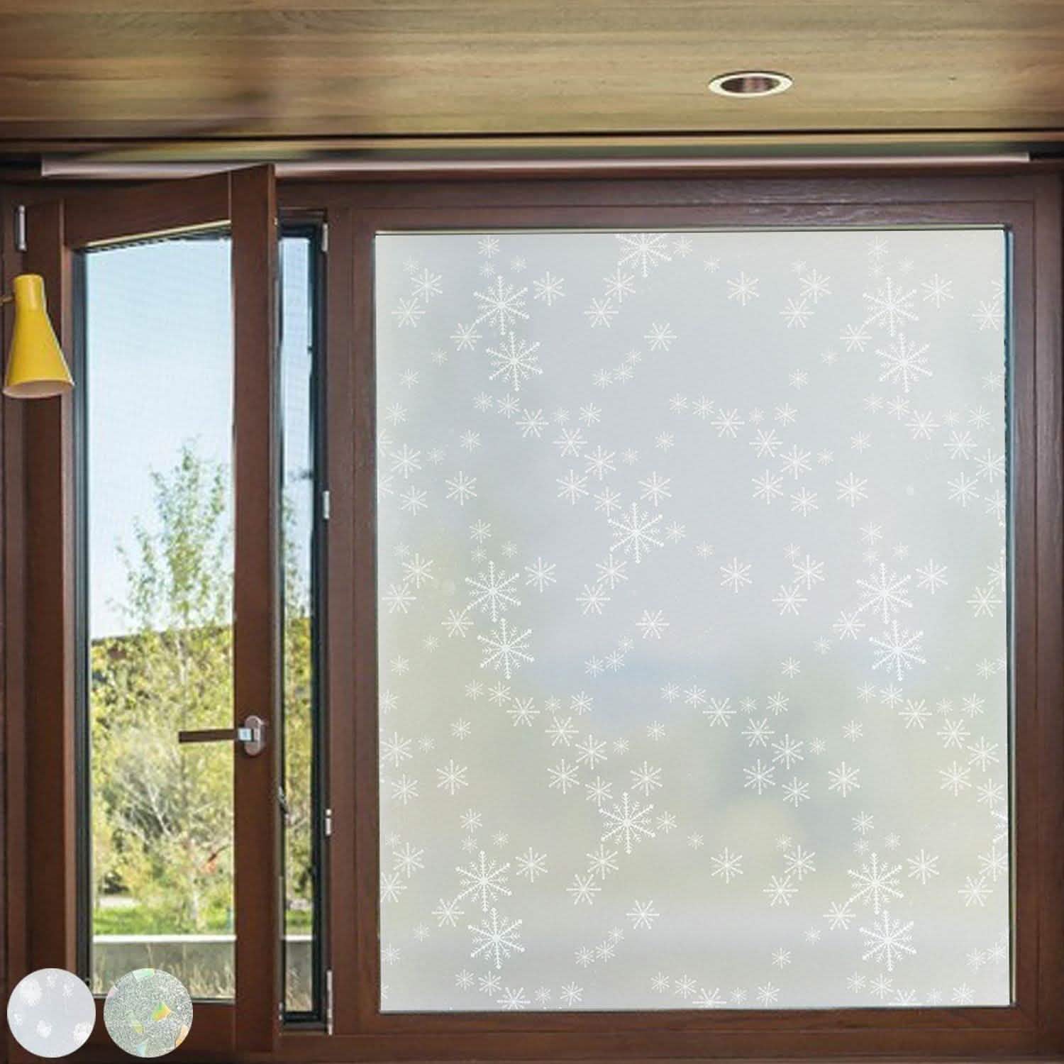 Privacy Window Film Sun Blocking Non-Adhesive Anti UV Window Sticker - Assorted Styles DailySale