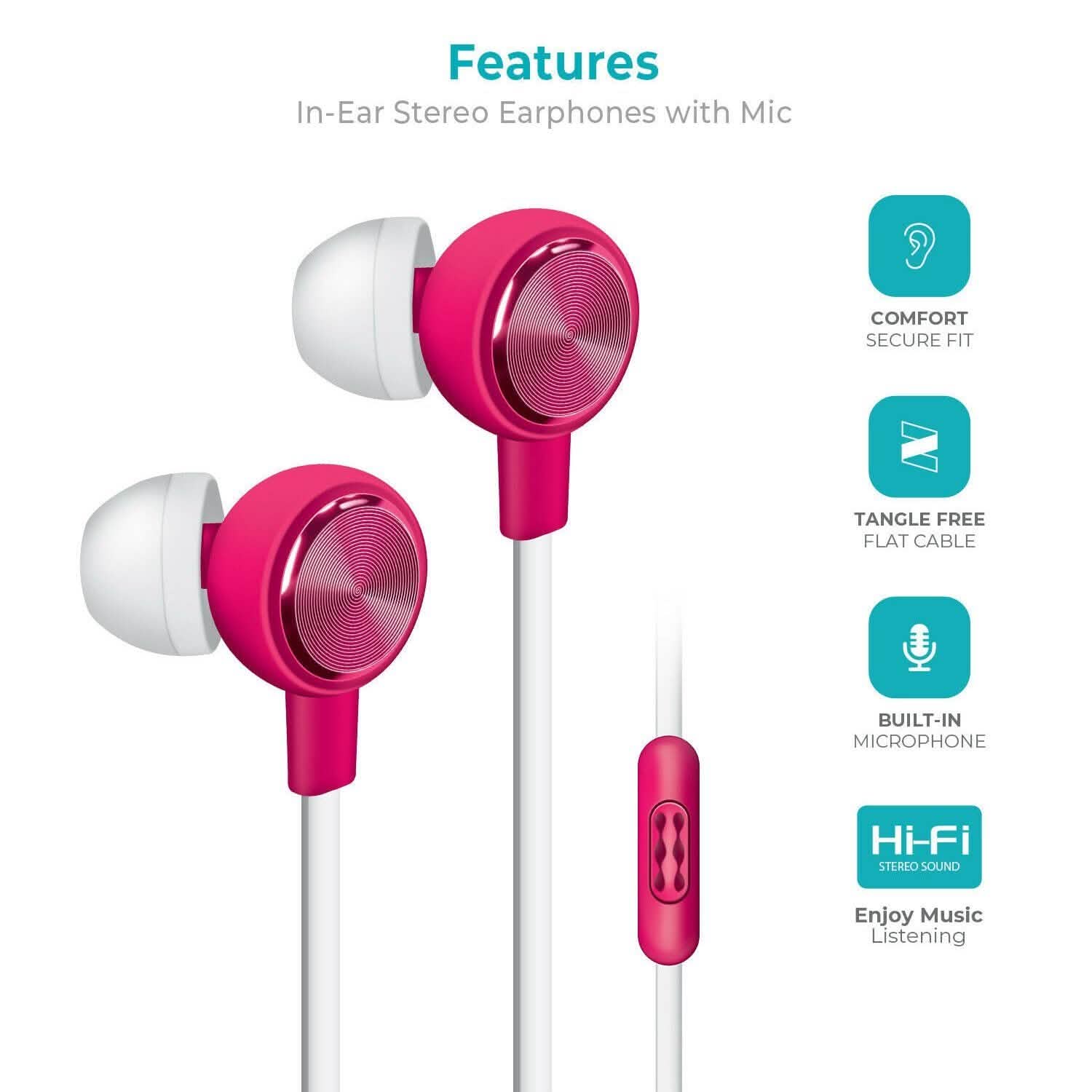 Prizma P4  Earbuds with Mic DailySale