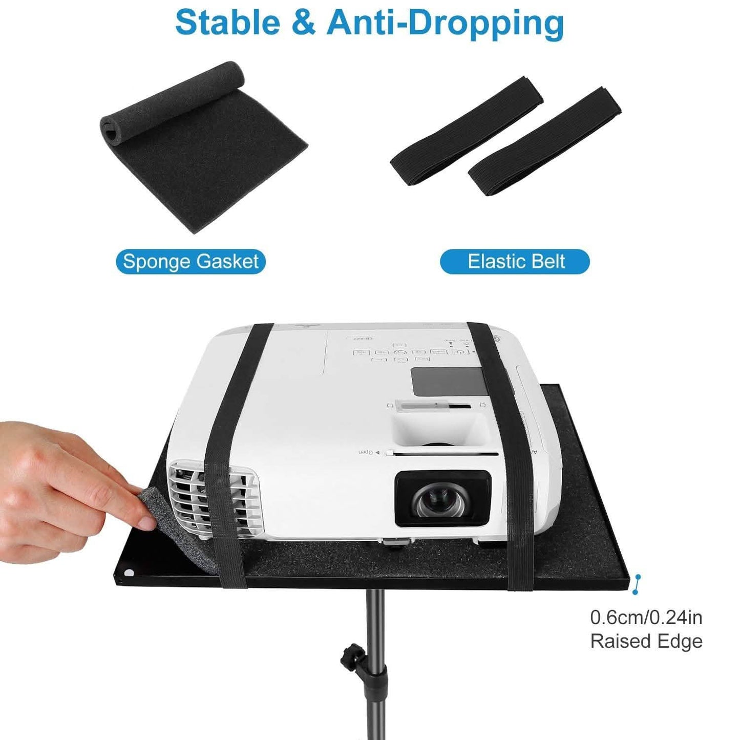Projector Tripod Stand Folding with Height Tilt Adjustment DailySale