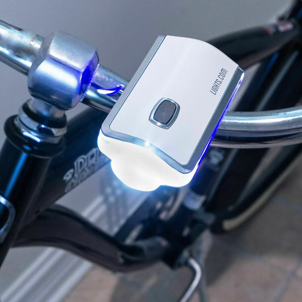 Prospect Park Compact Super Bright LED Bike Light with Blue Side Warning Lights DailySale