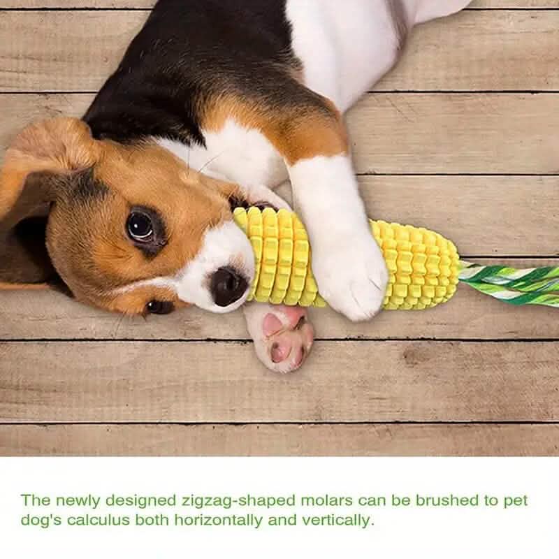 Puppy Dog Teeth Chew Squeaky Interactive Corn Toy DailySale