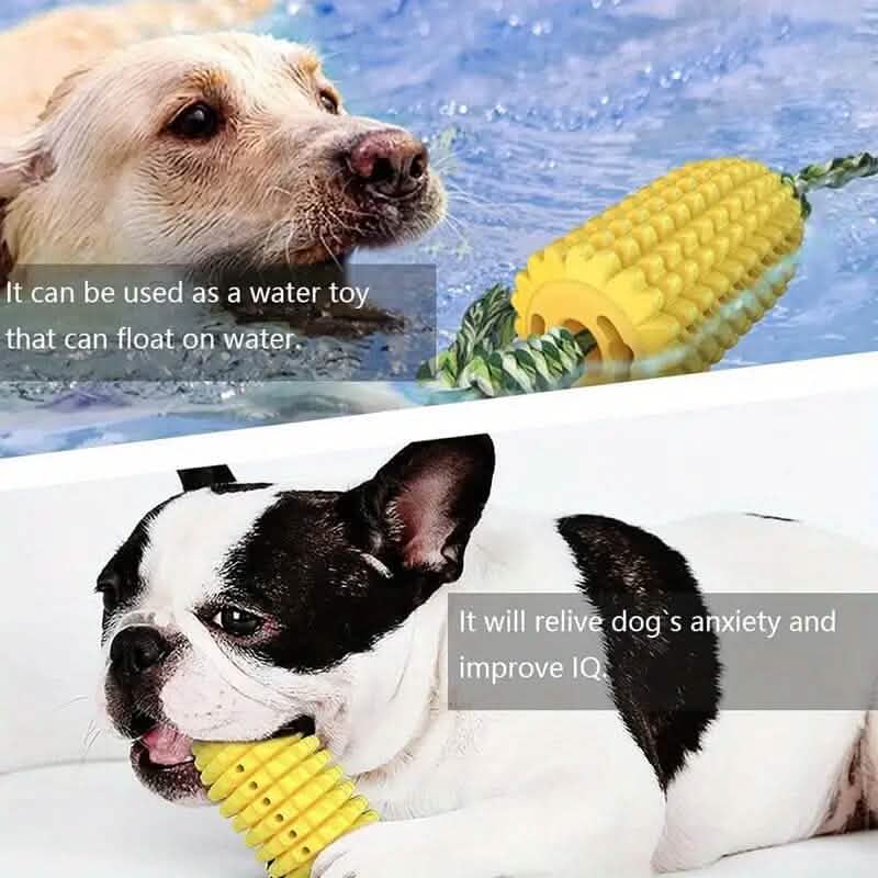 Puppy Dog Teeth Chew Squeaky Interactive Corn Toy DailySale