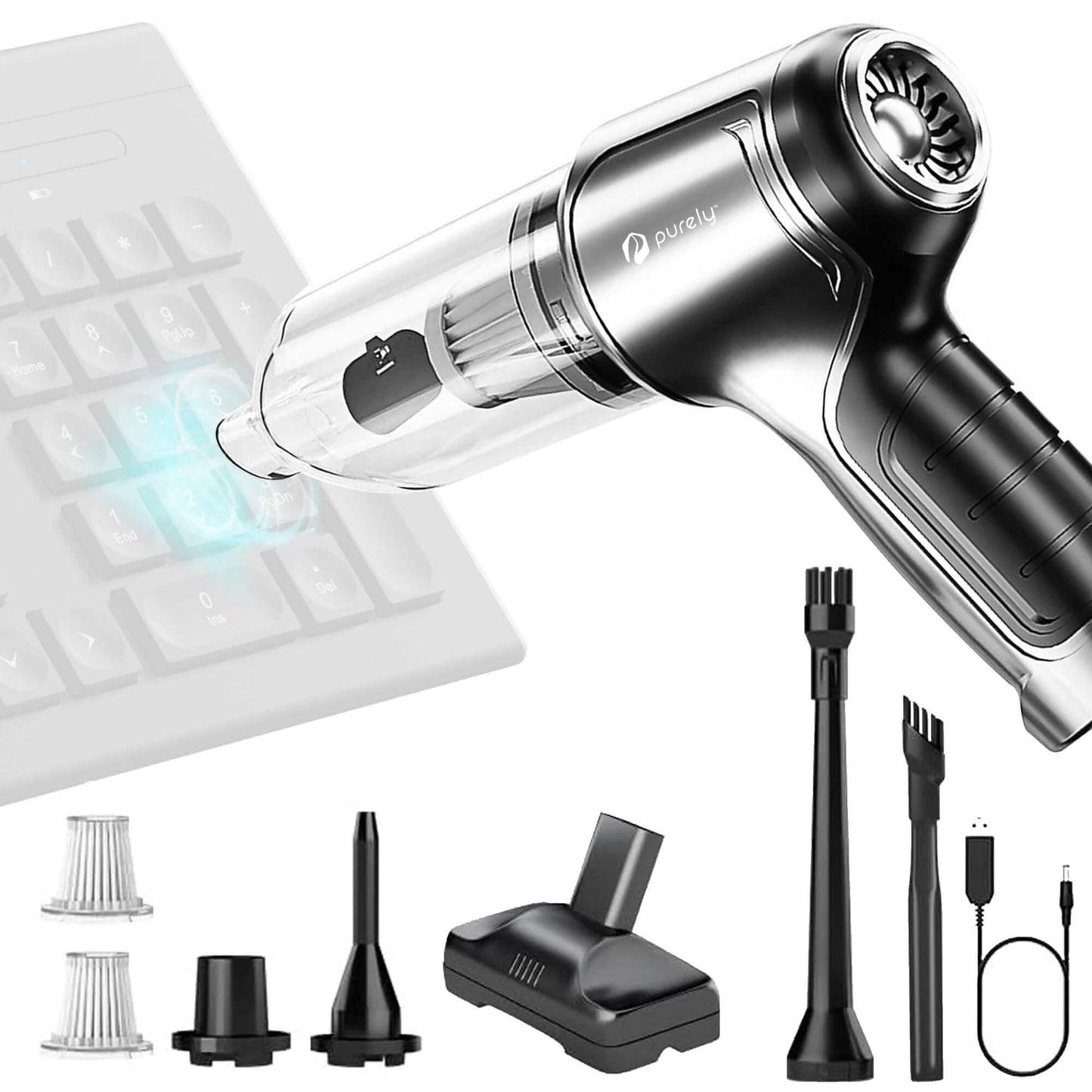 Purely C105 Keyboard Cleaner, Compressed air Duster & Vacuum Cleaner DailySale