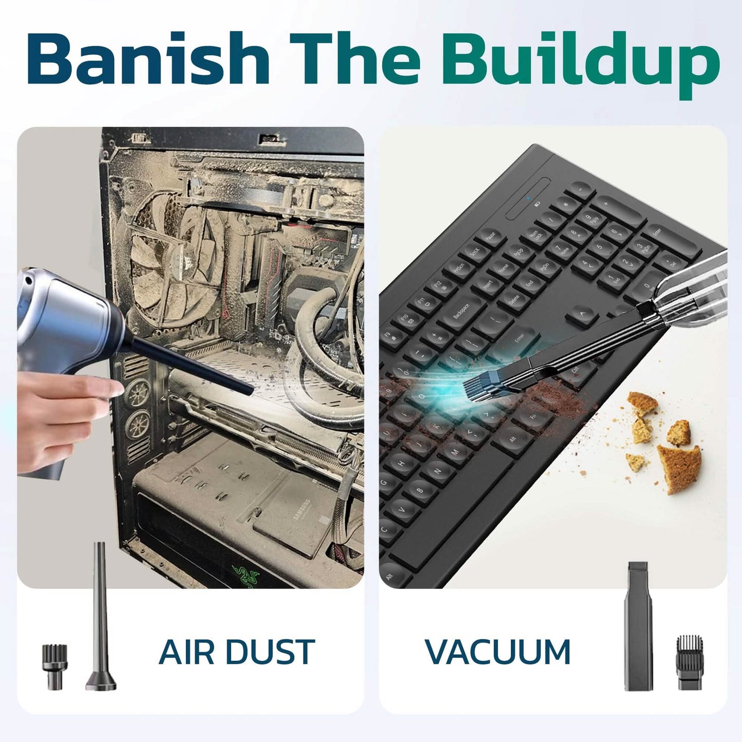 Purely C105 Keyboard Cleaner, Compressed air Duster & Vacuum Cleaner DailySale