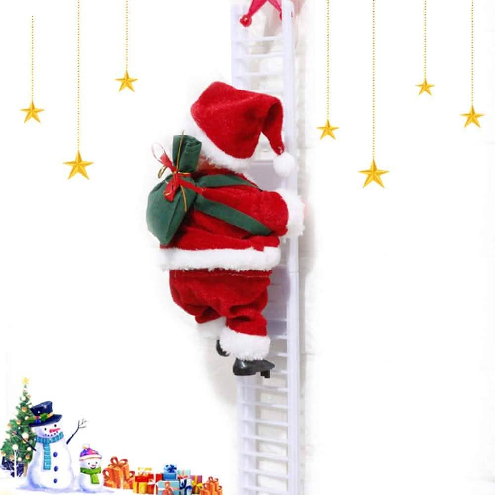 Puroregno Electric Climbing Ladder Rope Santa Claus Doll DailySale