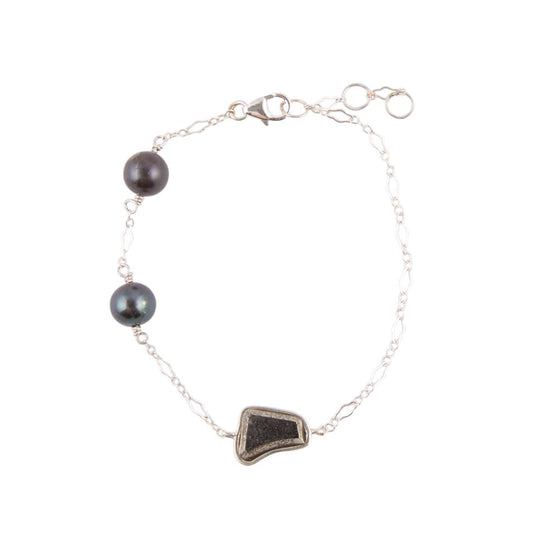 Sterling Silver Purple Tahitian Pearl Bracelet Barse Jewelry
