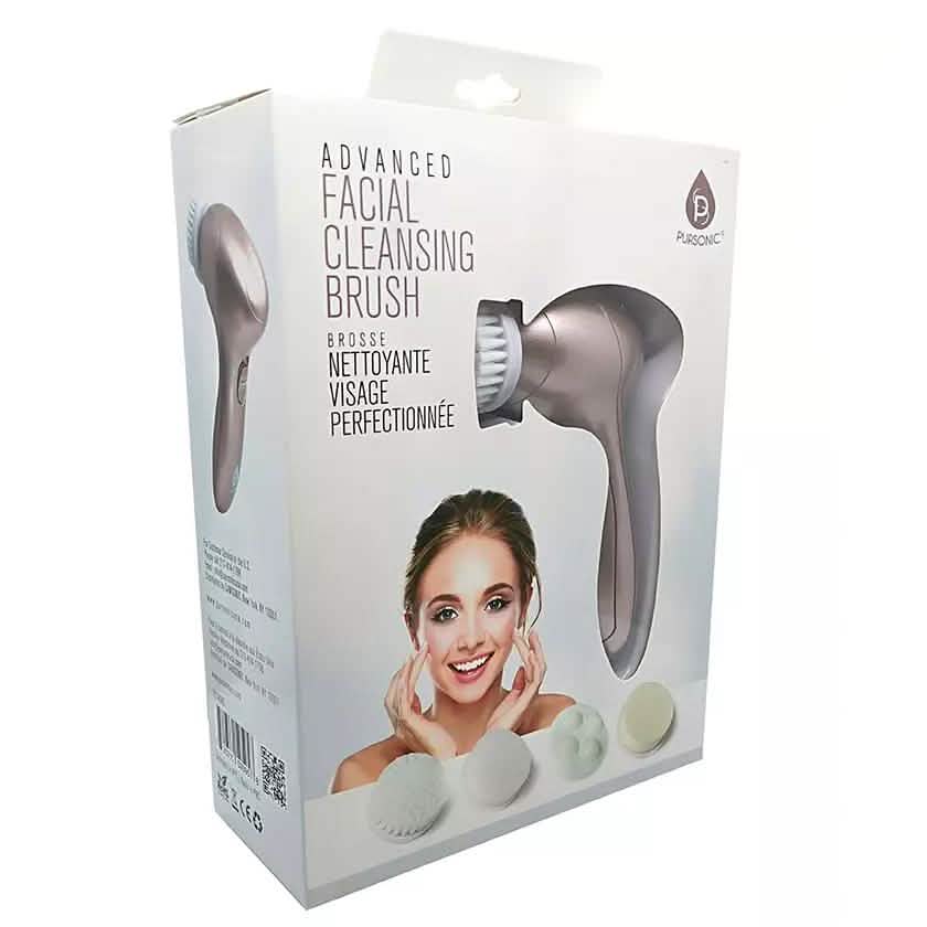 Pursonic 4-in-1 Premium Facial Cleansing Brush and Massager Combo Kit DailySale