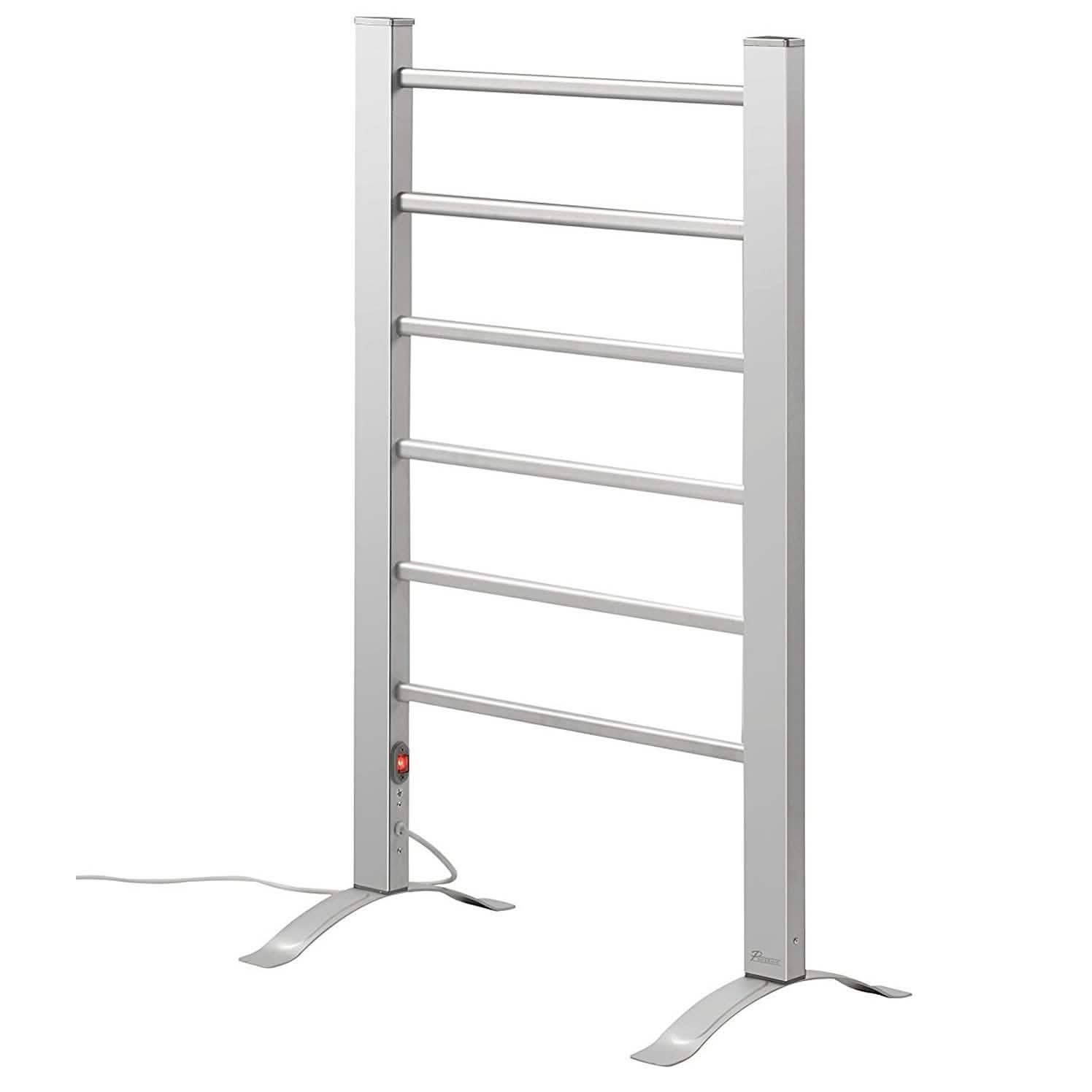 Pursonic 6-Bar Freestanding or Wall Mountable Electric Towel Warmer DailySale
