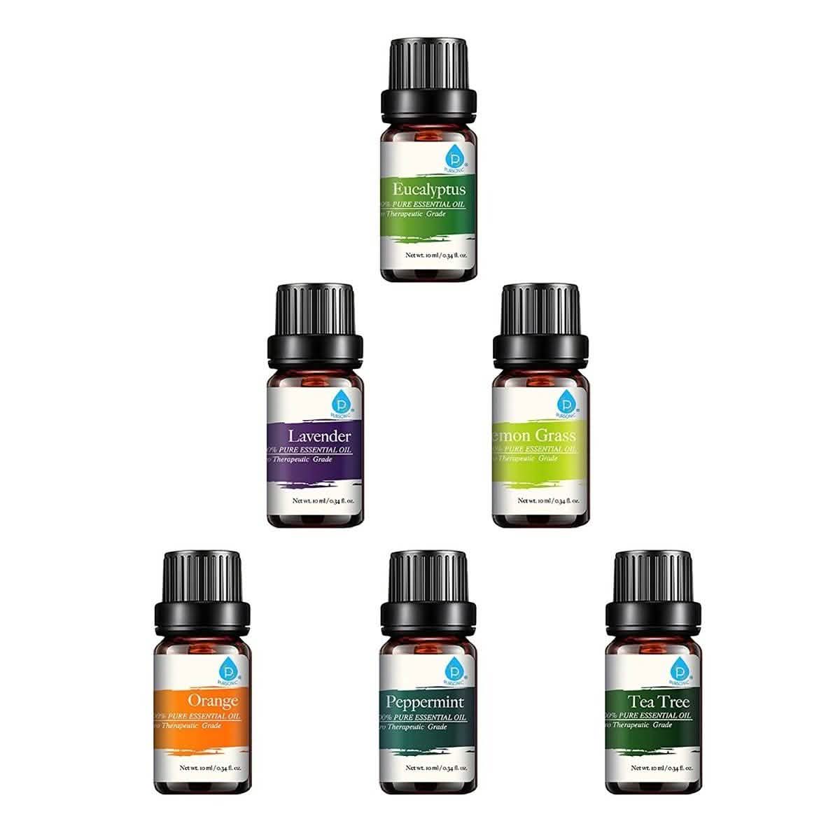 Pursonic Aroma Diffuser with Remote and 6-Pack Aromatherapy Oils DailySale