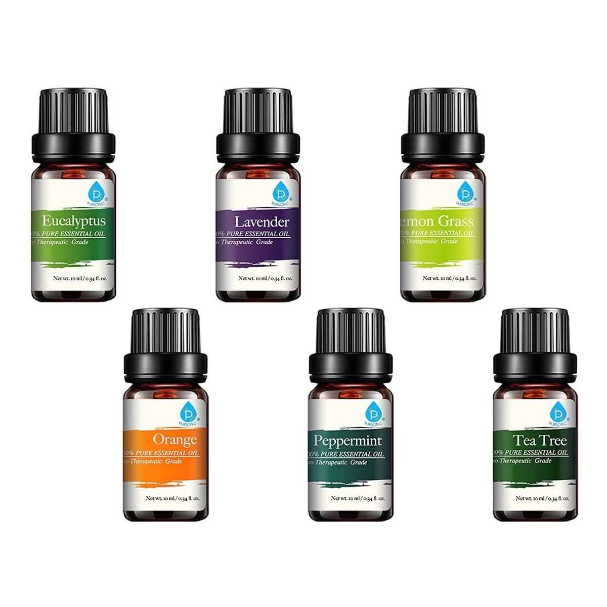 Pursonic Aroma Diffuser with Remote and 6-Pack Aromatherapy Oils DailySale