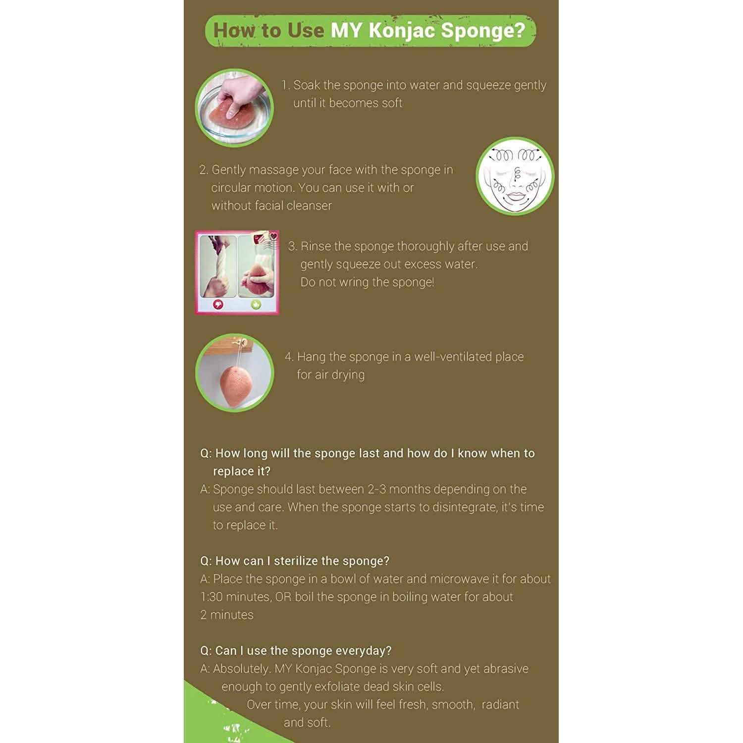 Pursonic Natural Facial Konjac Sponge DailySale