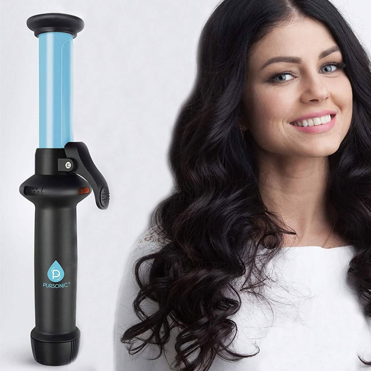 Pursonic Portable Cordless Rechargeable USB Curling Iron DailySale