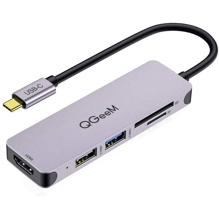 QGeeM 5-in-1 USB C to HDMI Adapter with 4K HDMI Output DailySale