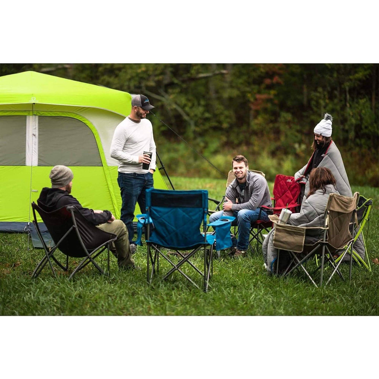8 Person Camping Tent, 60 Seconds Set up Waterproof Tent DailySale