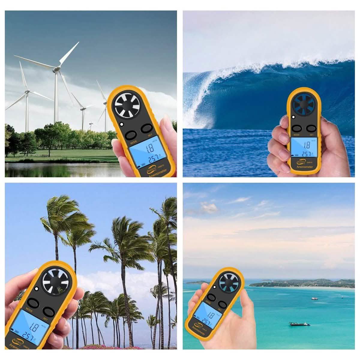 Qotone GM816 Digital Anemometer Wind-Speed Gauge Meter DailySale