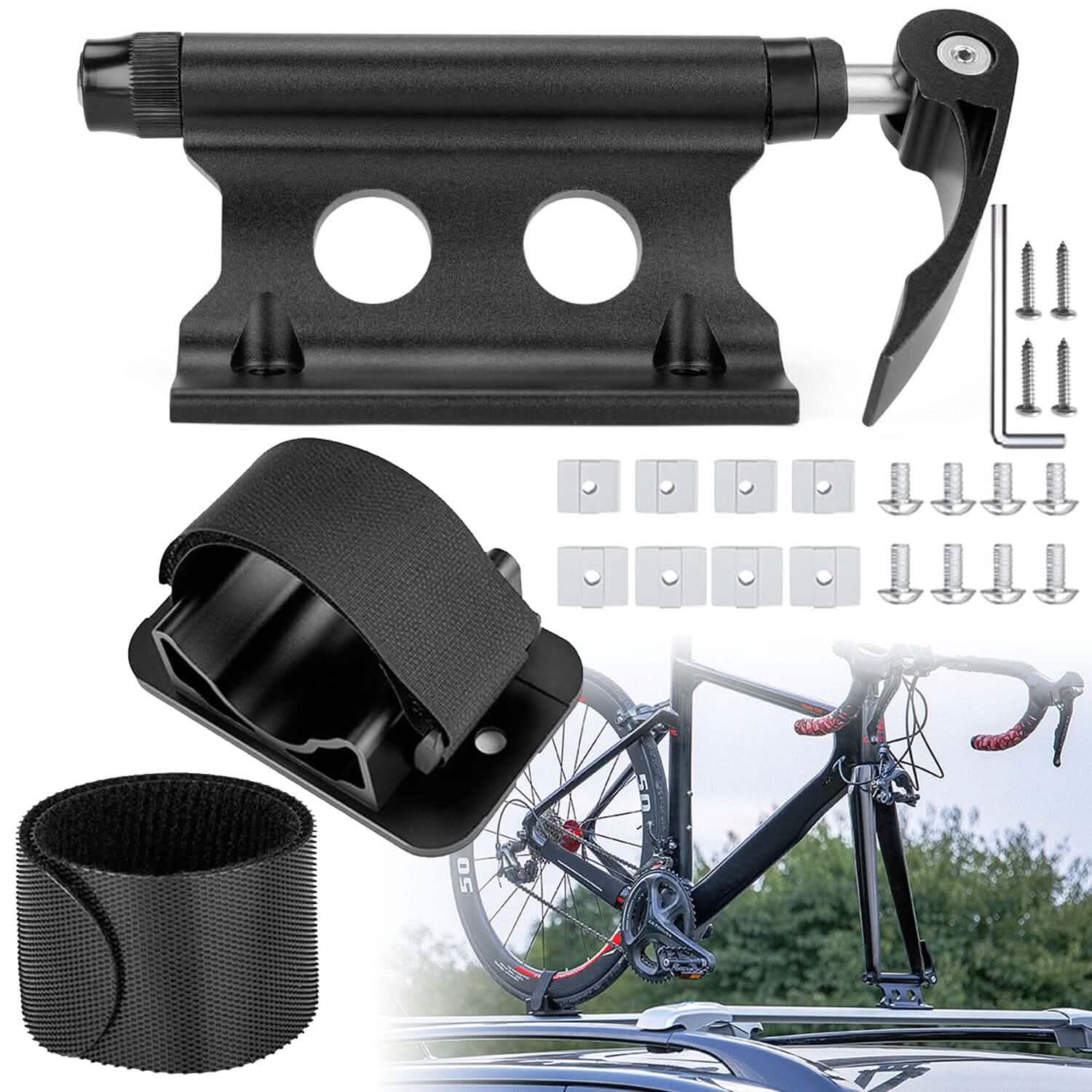 Quick Release Bike Fork Block Mount Rack for Car Roof DailySale