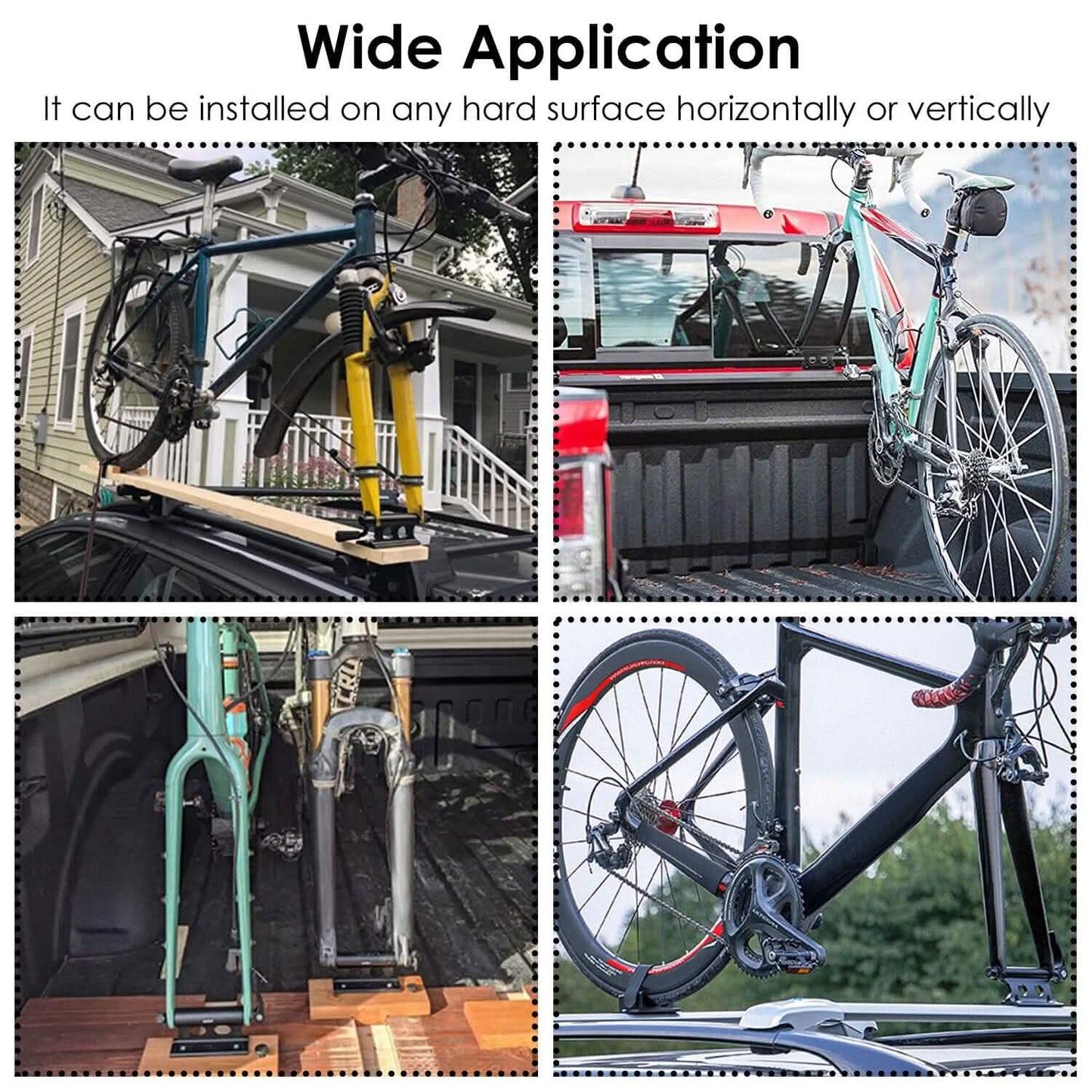 Quick Release Bike Fork Block Mount Rack for Car Roof DailySale