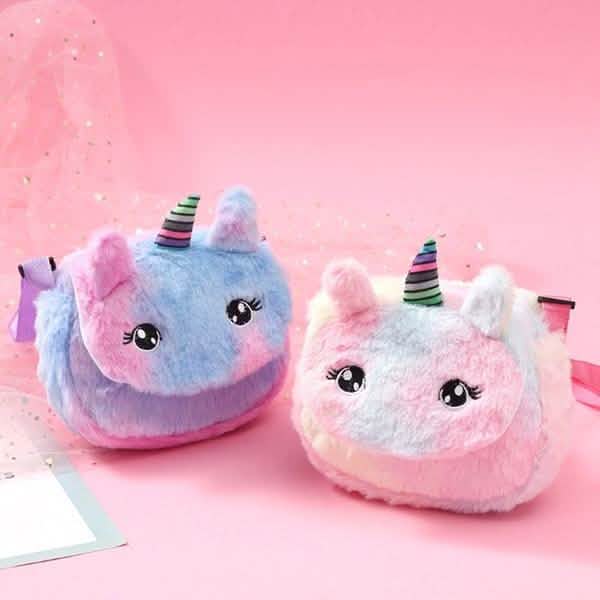 Rainbow Unicorn Plush Shoulder Bag DailySale