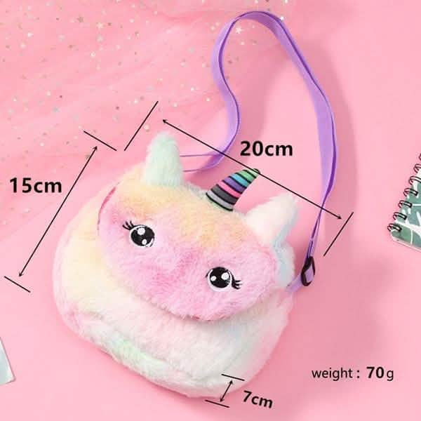 Rainbow Unicorn Plush Shoulder Bag DailySale
