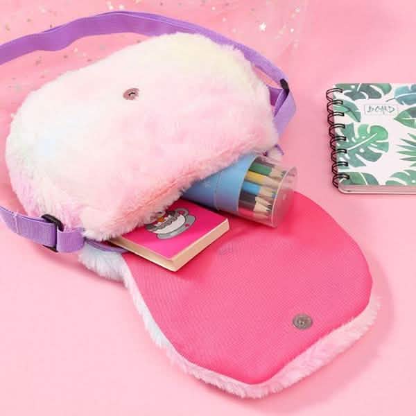 Rainbow Unicorn Plush Shoulder Bag DailySale