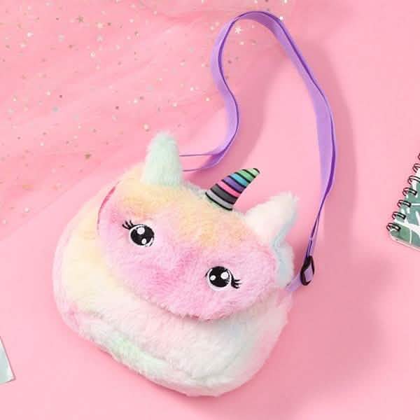Rainbow Unicorn Plush Shoulder Bag DailySale