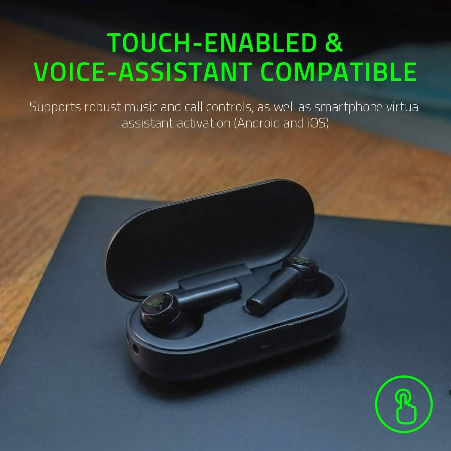 Razer Hammerhead 13MM Drivers True Wireless Bluetooth Gaming Earbuds (Refurbished) DailySale