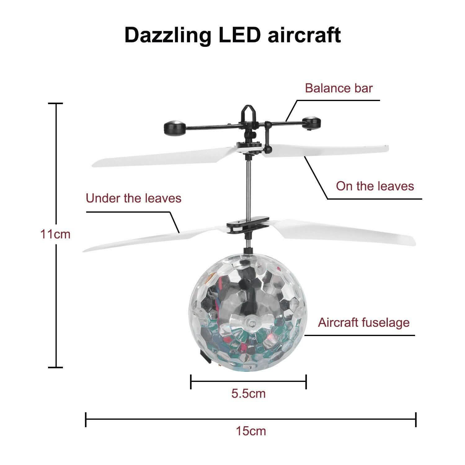 RC Flying LED Ball Helicopter Drone DailySale