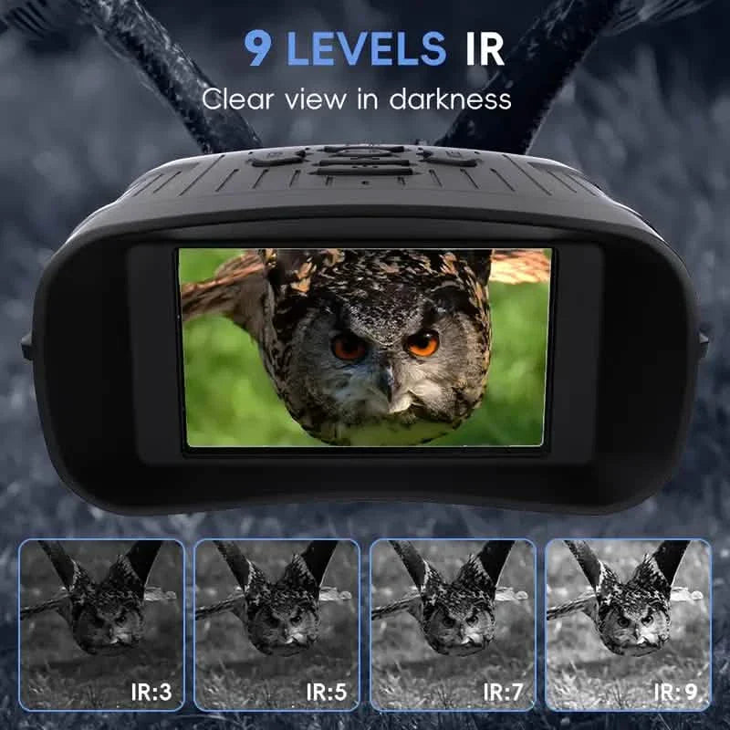 Rechargeable Infrared Night Vision Goggles 10X Digital Zoom with 3'' Screen DailySale