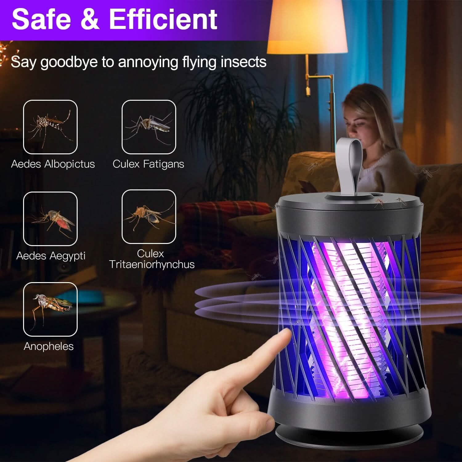 Rechargeable Mosquito Killer Lamp with Night Light DailySale