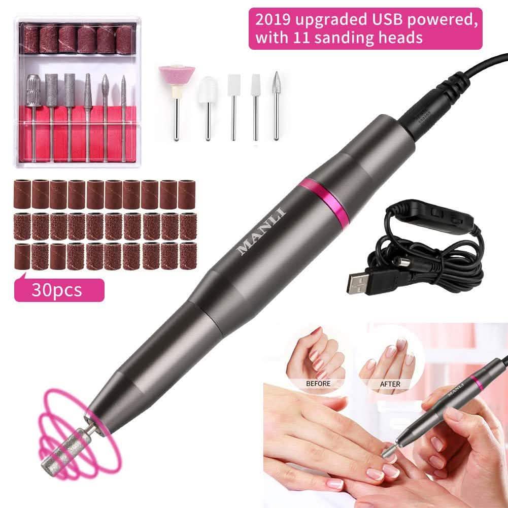 Rechargeable Nail Drill Kit with 2000mAh Phone Power Bank DailySale