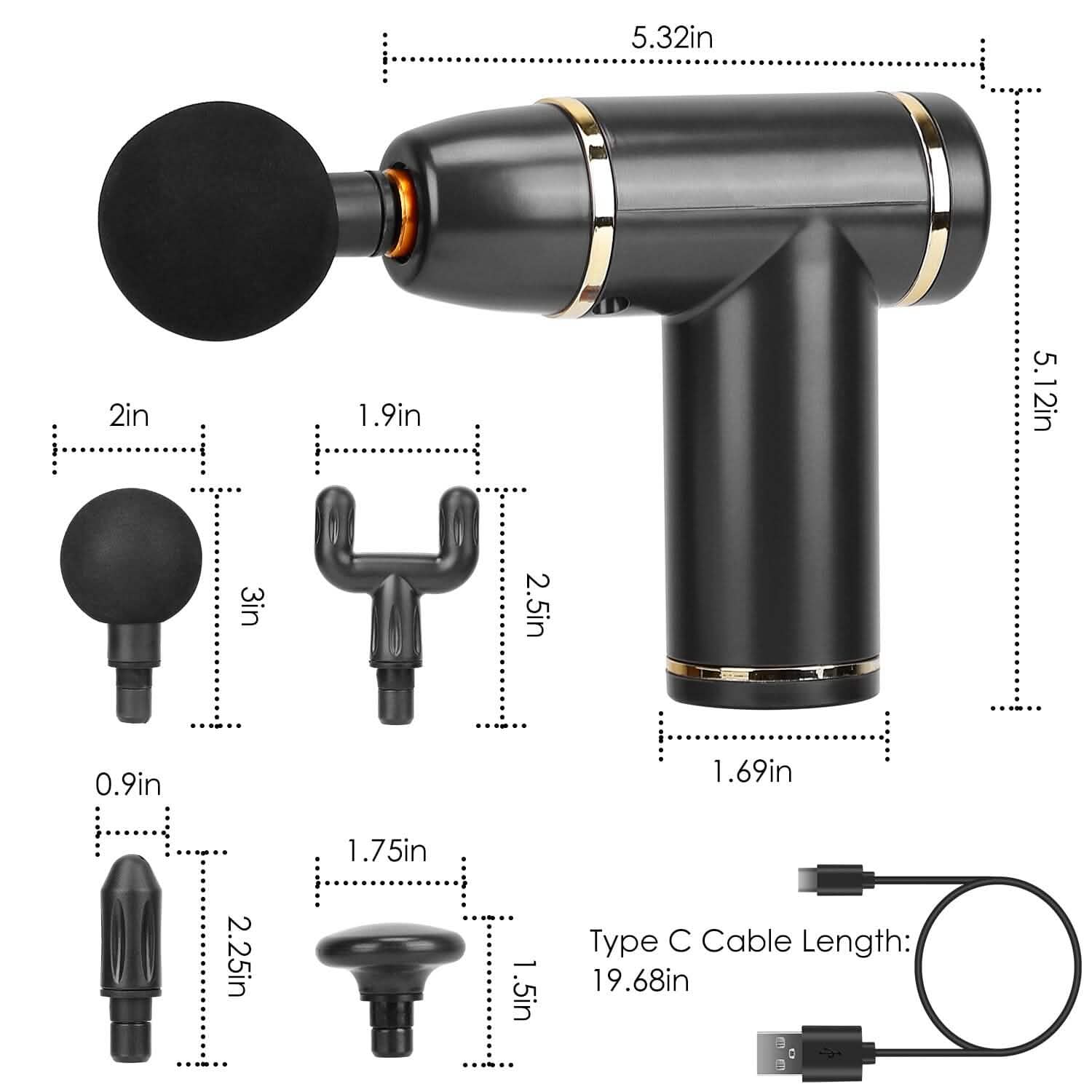 Rechargeable Percussion Massage Gun DailySale
