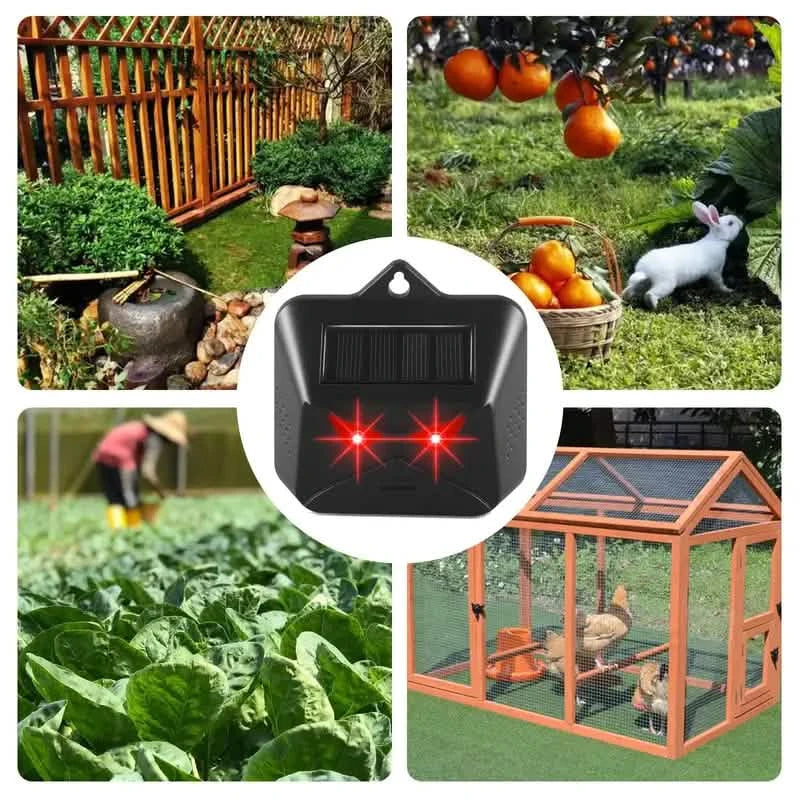 Red LED Light Waterproof Predator Repellent for Gardens DailySale