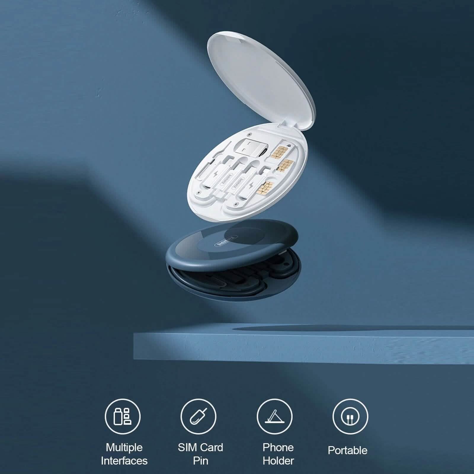 Remax Cable Adapter Storage Box Phone Holder DailySale