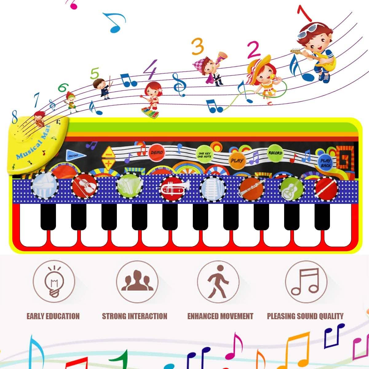 RenFox Kids Musical Mats Early Education Toys DailySale