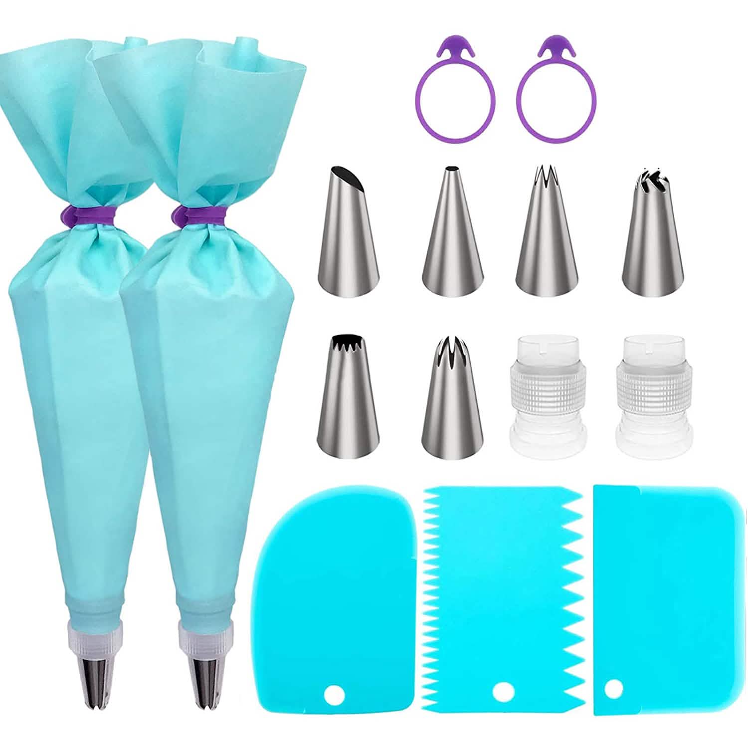 Reusable Cake Piping Bags and Tips Set DailySale